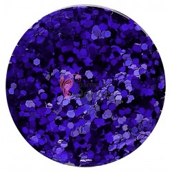 Decor pentru unghii 8g SU62 paiete hexagonale Dark blue metalizat